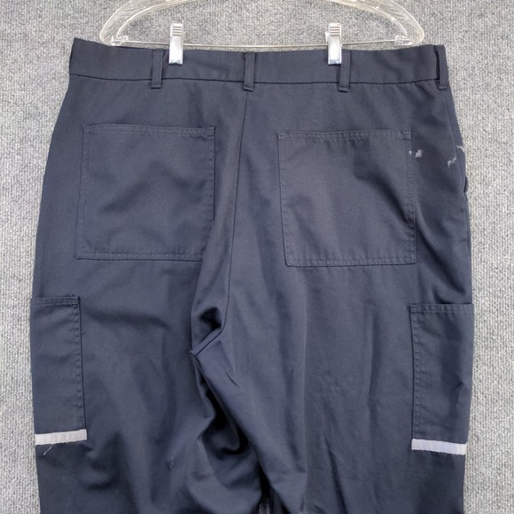 FedEx Stan Herman Men's Reflective Work Uniform Pants Blue Size 40Rx29 - Picture 3 of 11